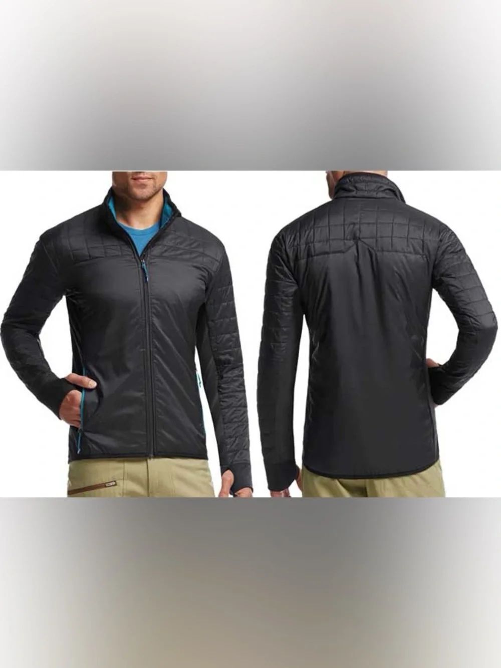 Icebreaker Merino Wool Helix Zip Loft Light Puffer Full Zip Jacket Size Small